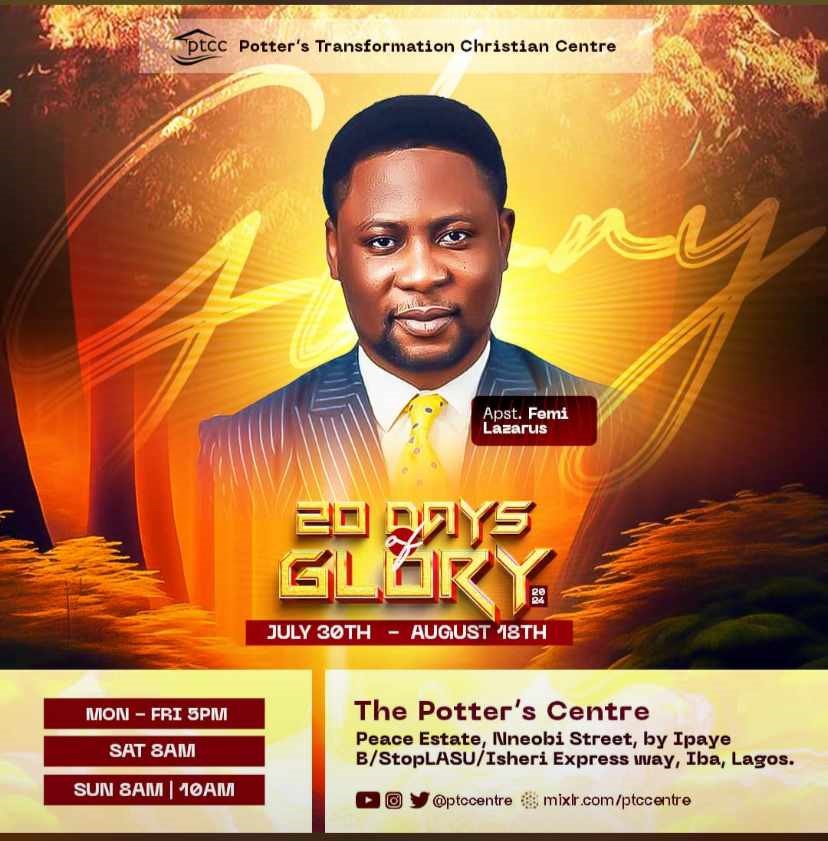 When God Struggles || 20 Days Of Glory || 15/08/2024 || Apostle Femi Lazarus  || Day 18