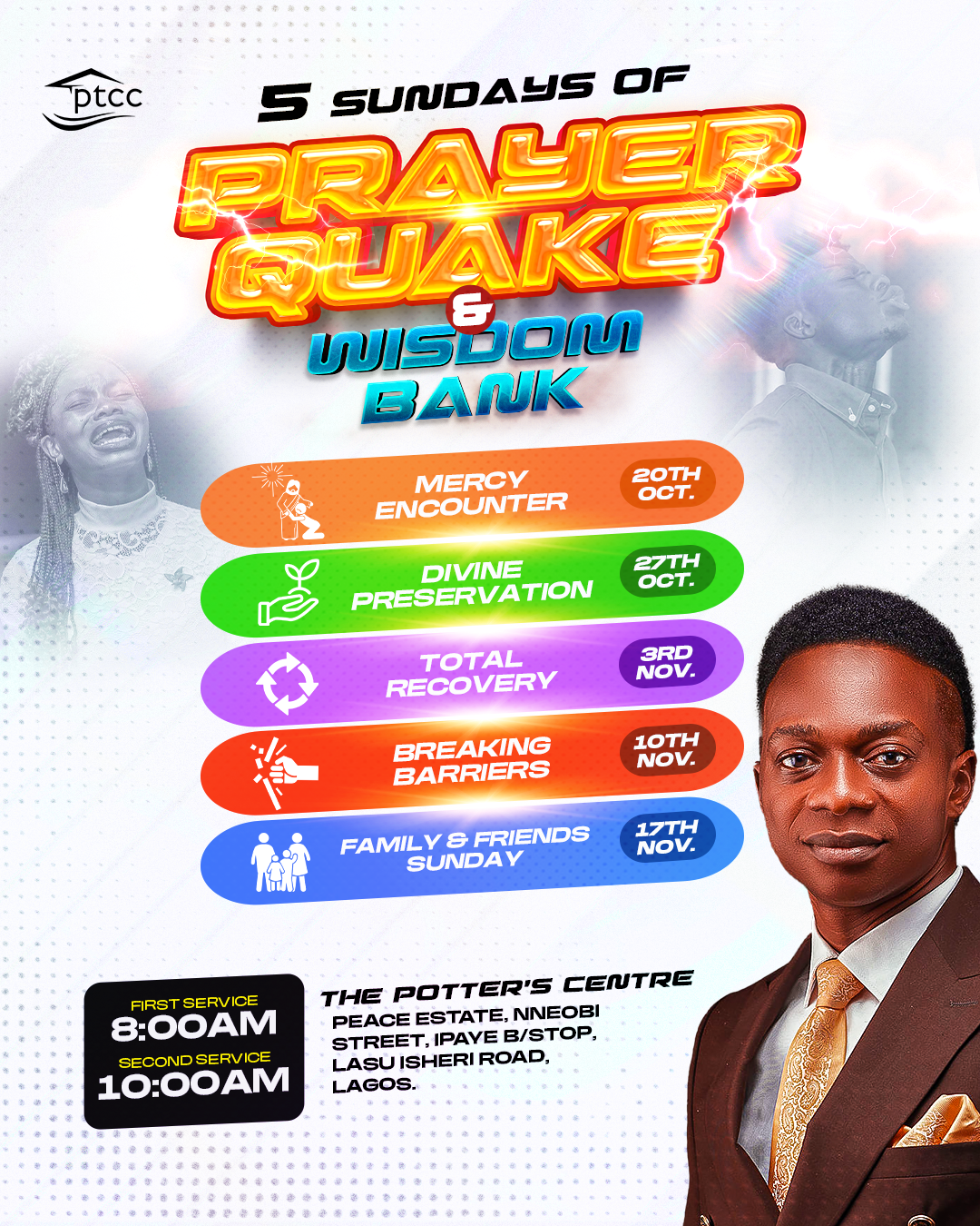 5 Sundays of Prayer Quake and Wisdom Bank (Total Recovery)